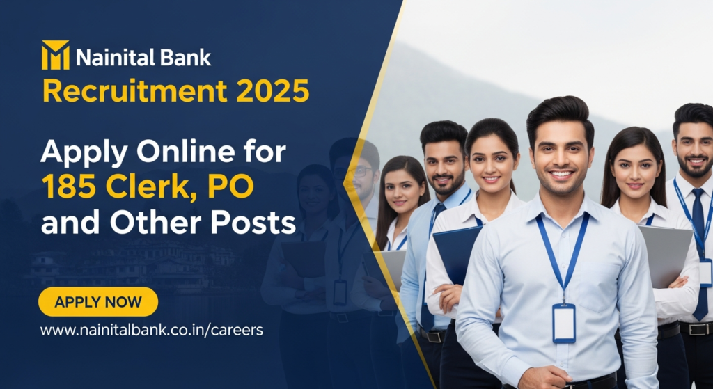 Nainital Bank Recruitment 2025 – Apply Online for 185 Clerk, PO & Other Posts [Full Notification]